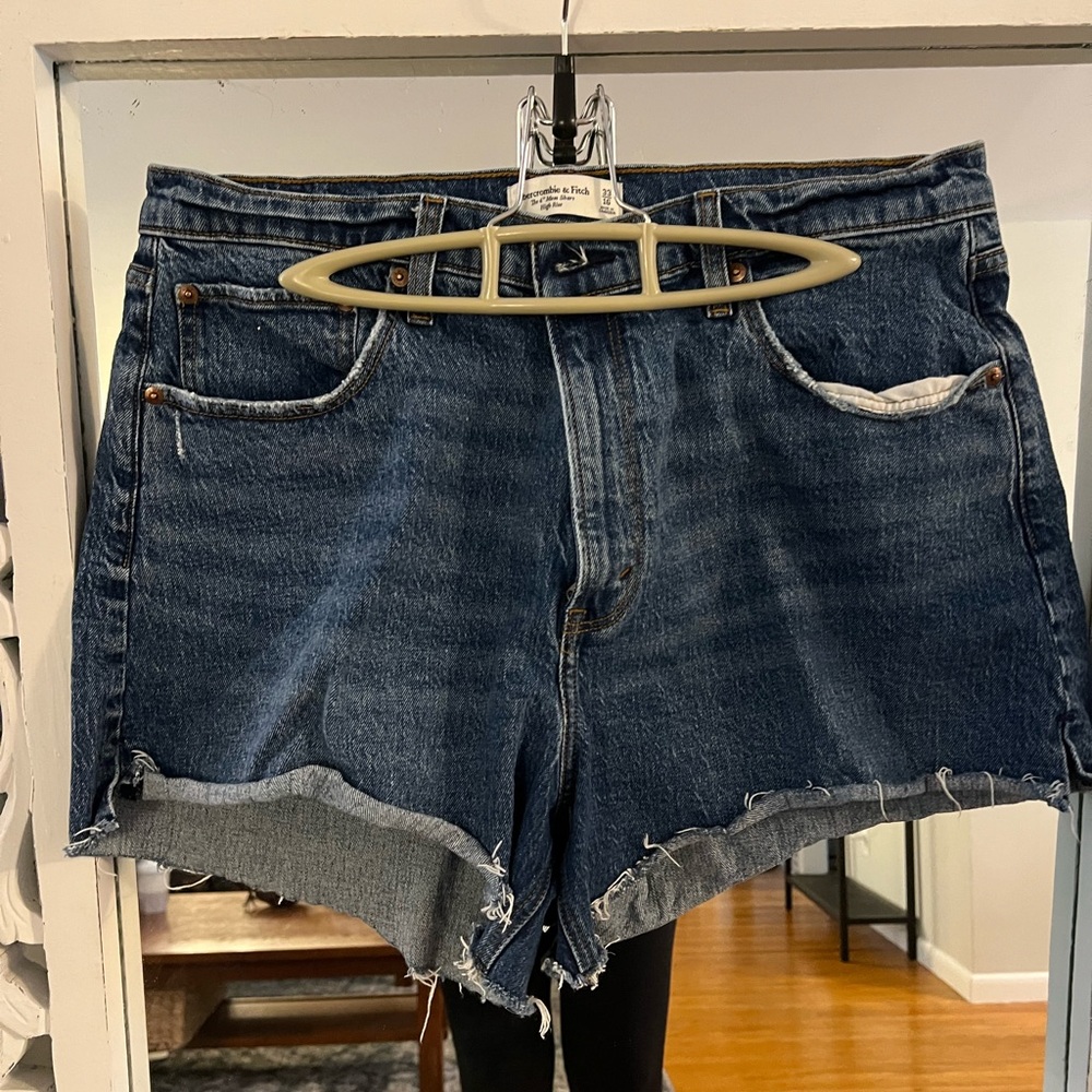 Abercrombie & Fitch High Rise Denim Shorts